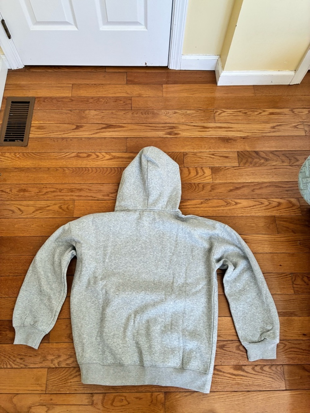 Stussy Grey Hoodie with Red Arch Logo - Picture 2 of 4